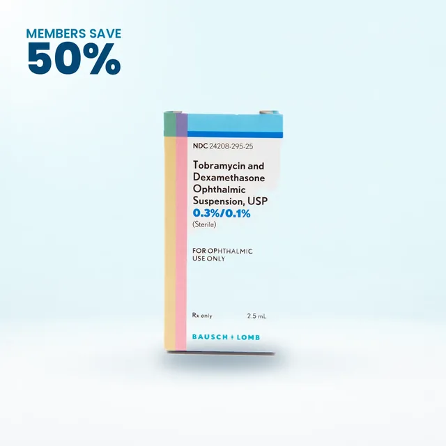 Tobramycin / Dexamethasone, Retina Alliance members save 50%