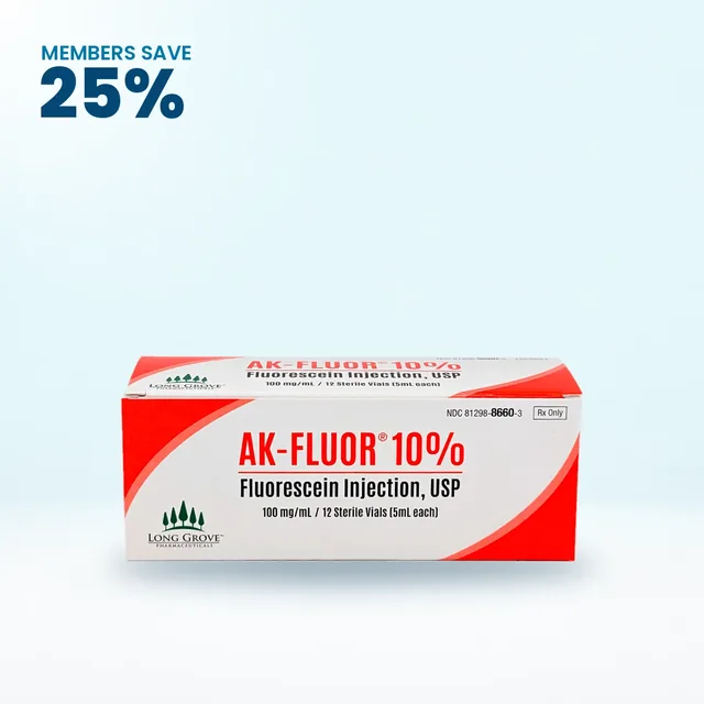 AK-Fluor Fluorescein Injection 10%, Retina Alliance members save 25%