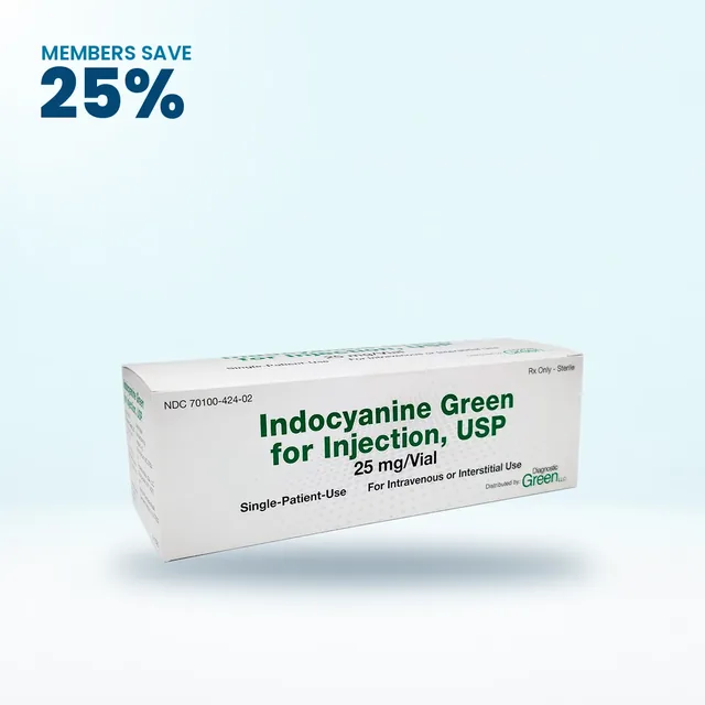 Indocyanine Green (ICG) for Injection, Retina Alliance members save 25%