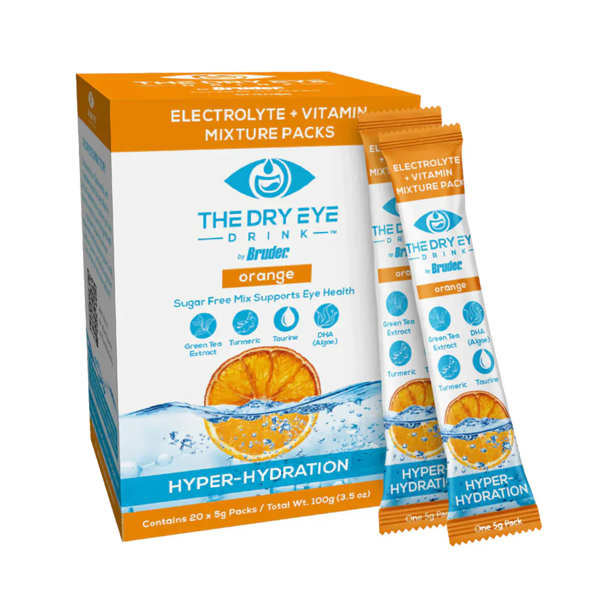Product photo of Dry Eye Drink Daytime Electrolyte Drink Mix Orange