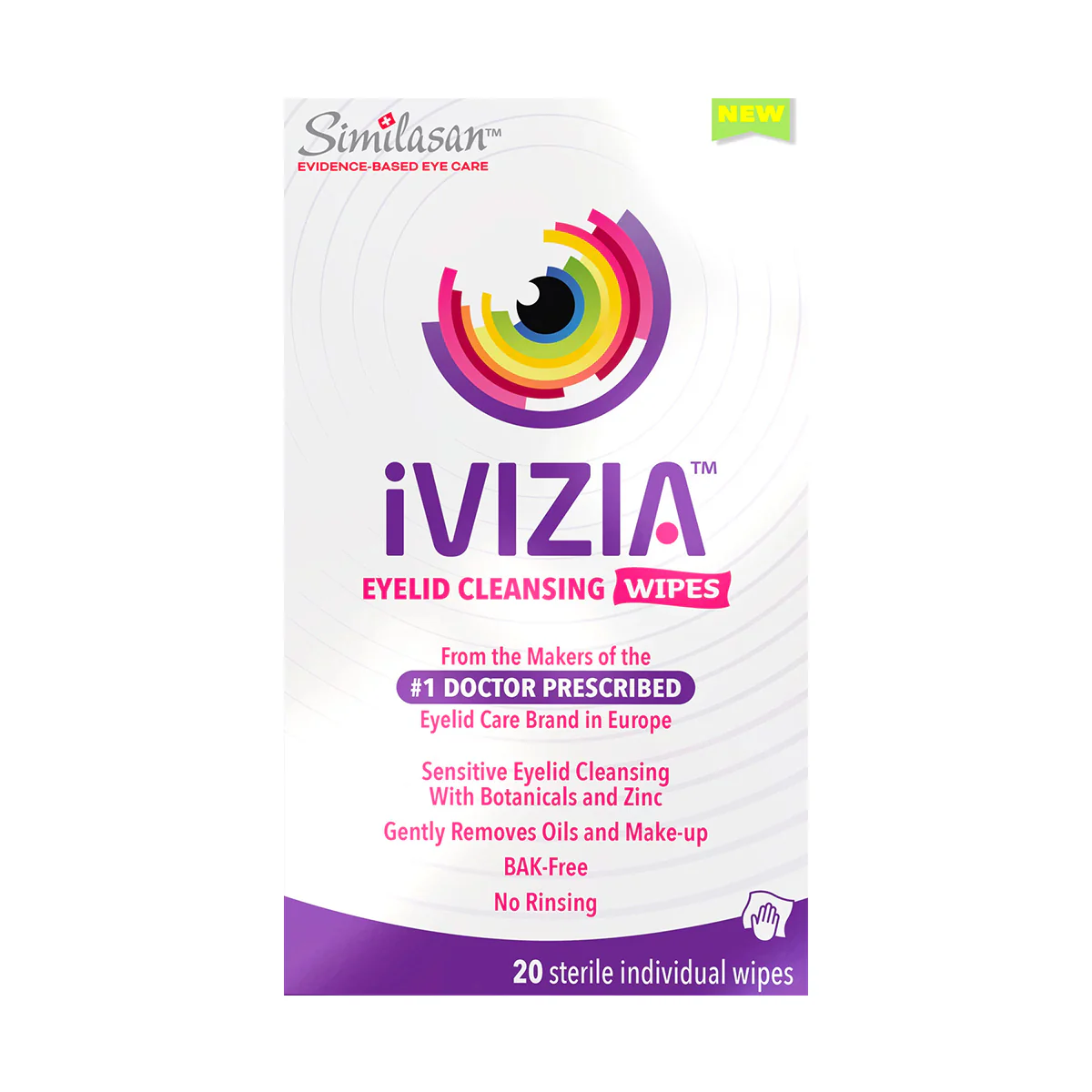Eyelid Cleansing Wipes, Preservative-Free (20ct)