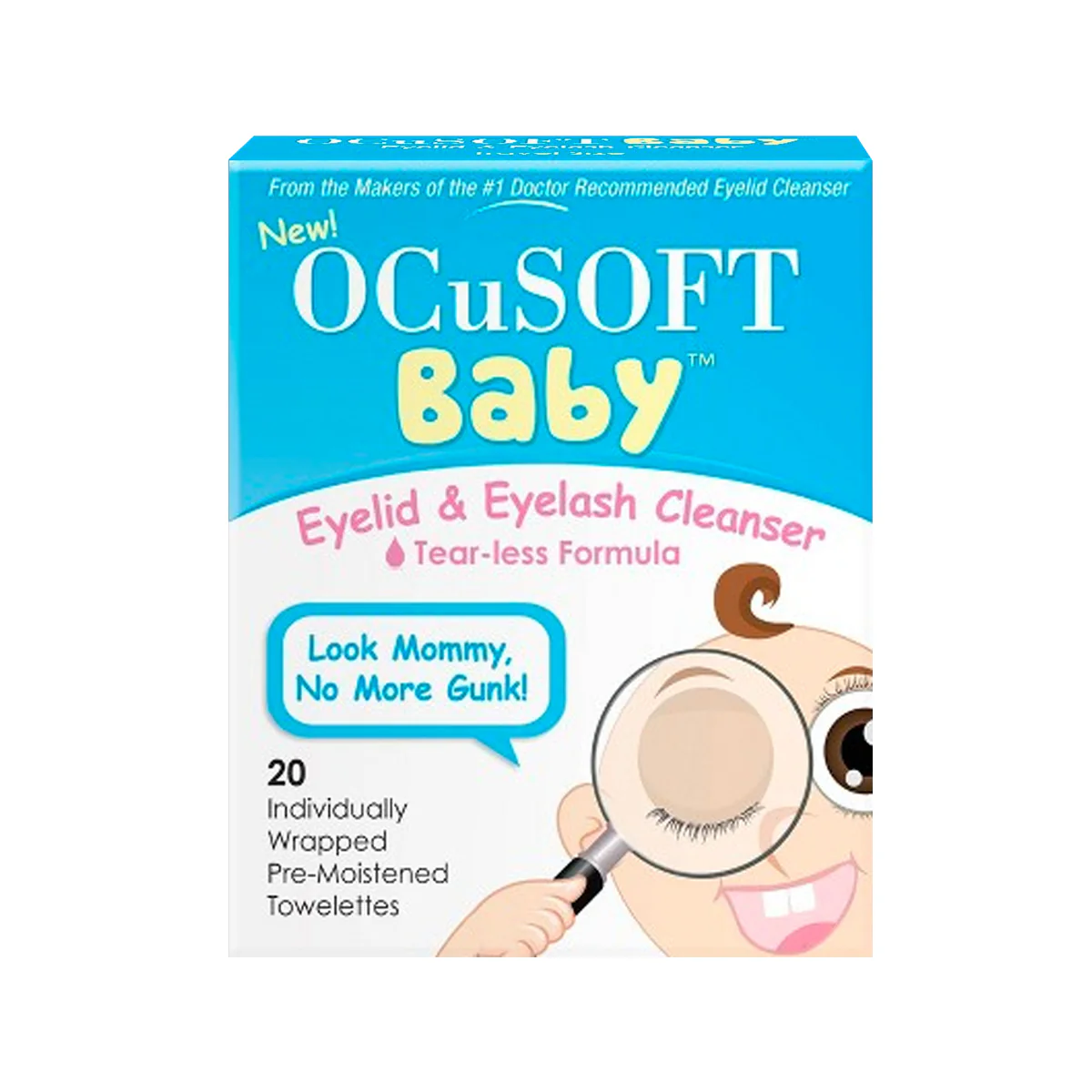 Baby Eyelid & Eyelash Cleanser (20 Wipes)