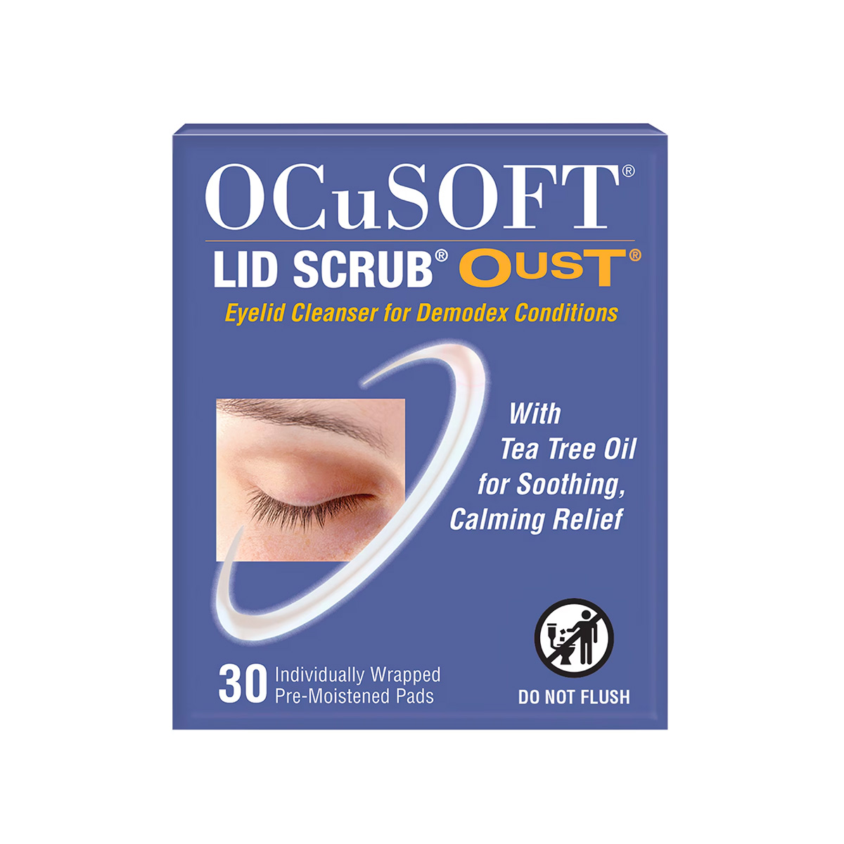 Product photo of OCuSOFT Oust Demodex Cleanser Pre-Moistened Pads
