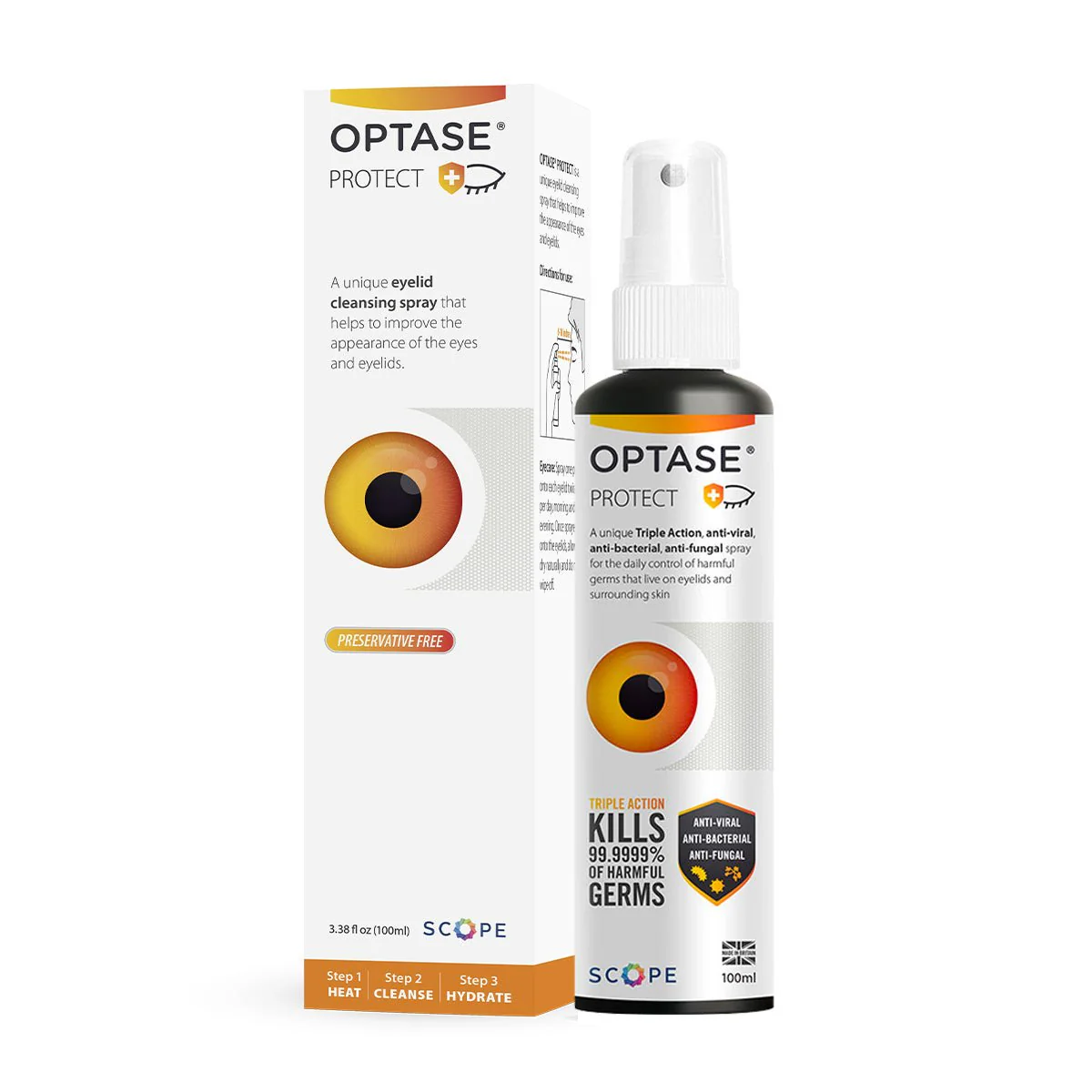 Product photo of Optase Protect Eyelid Hypochlorous Cleansing Spray