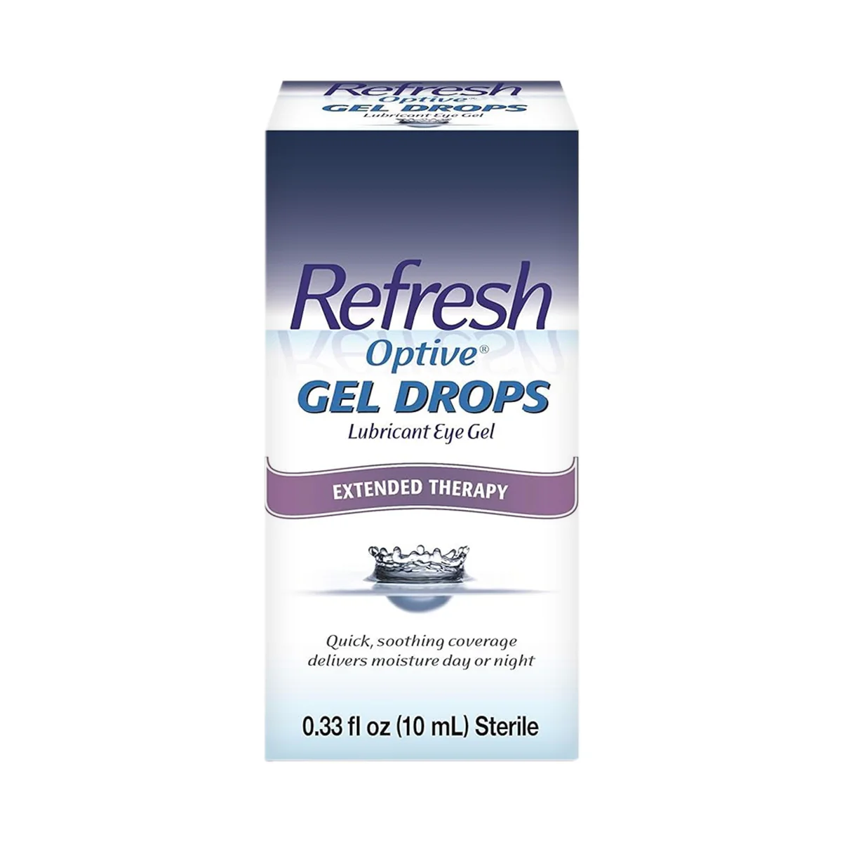 Refresh Optive gel drops lubricant eye gel bottle