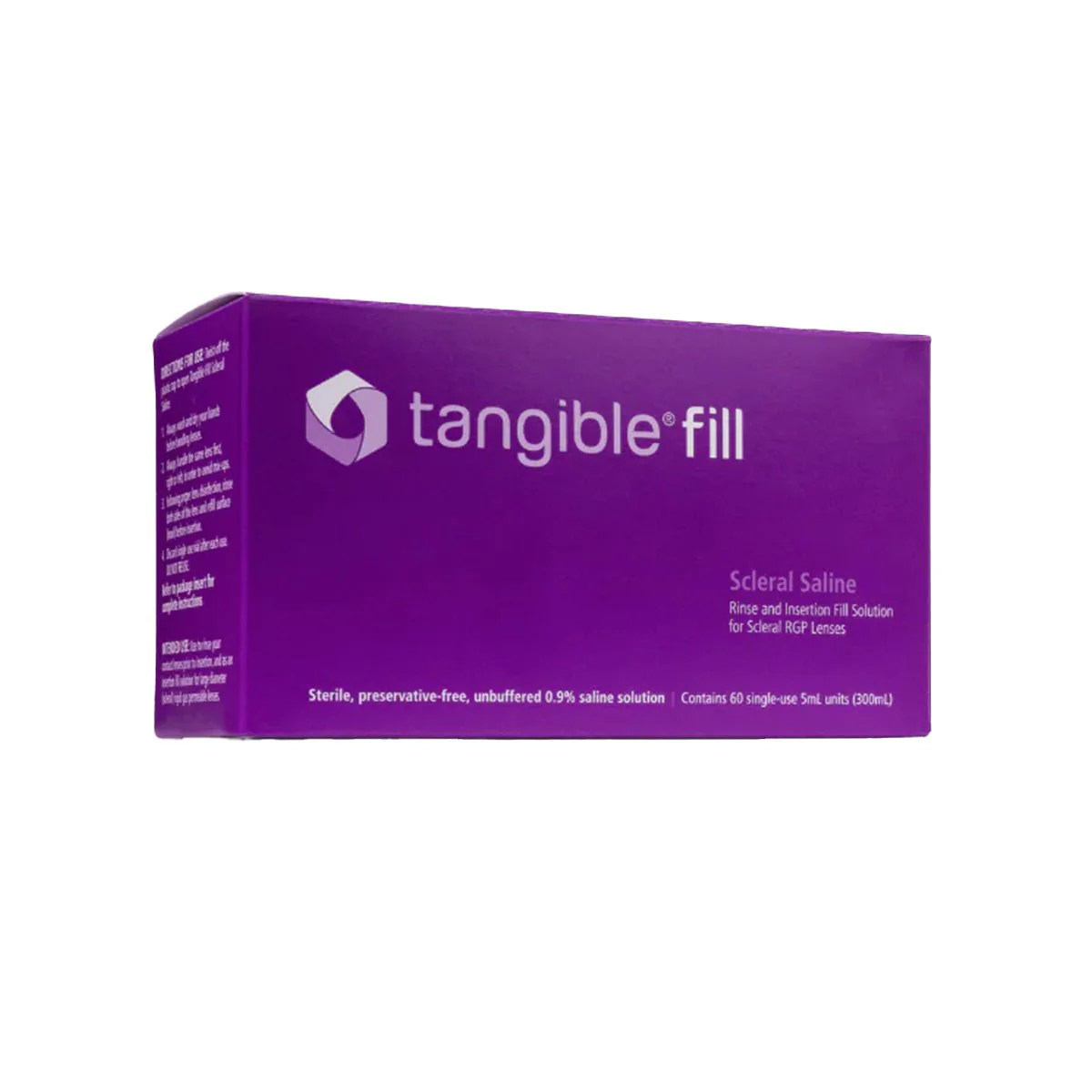 Tangible Fill preservative-free saline vials for scleral lens filling