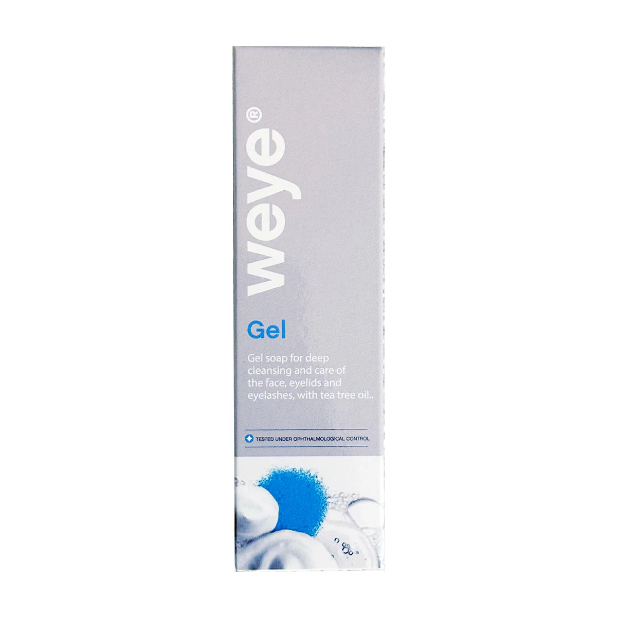 Weye Gel eyelid and lash cleanser in a 100ml pump bottle