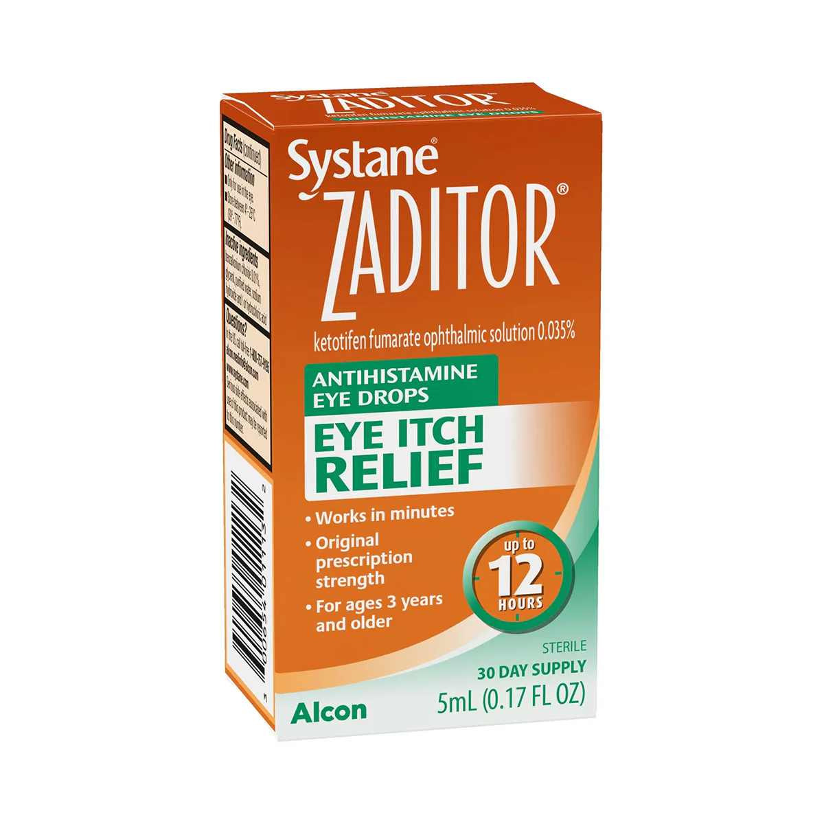 Zaditor allergy relief eye drops box
